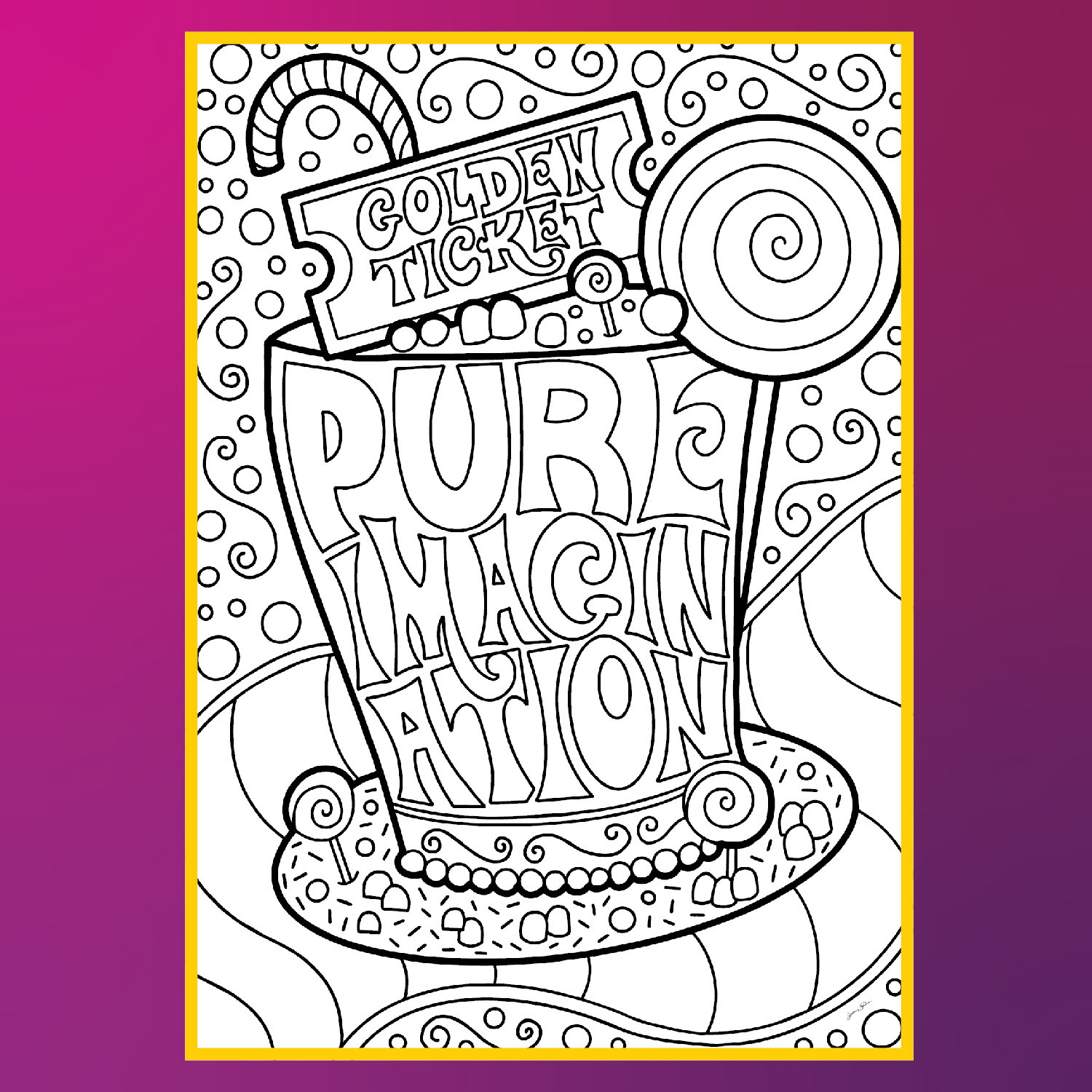 Coloriage Charlie Et La Chocolaterie Charlie la chocolaterie Coloriage Pages Broadway Musical - Etsy France