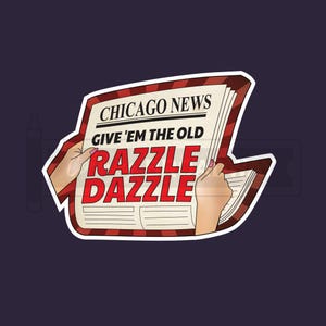 CHICAGO Musical Stickers, Broadway, Theatre Nerds, Laptop, Water Bottle, Razzle Dazzle, Single & Multiple Sticker Sets, Die Cut