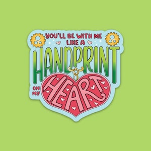 WICKED, Handprint on My Heart, Musical, Theatre Nerds, Broadway, laptop, Water bottle, Single, Multiple Stickers