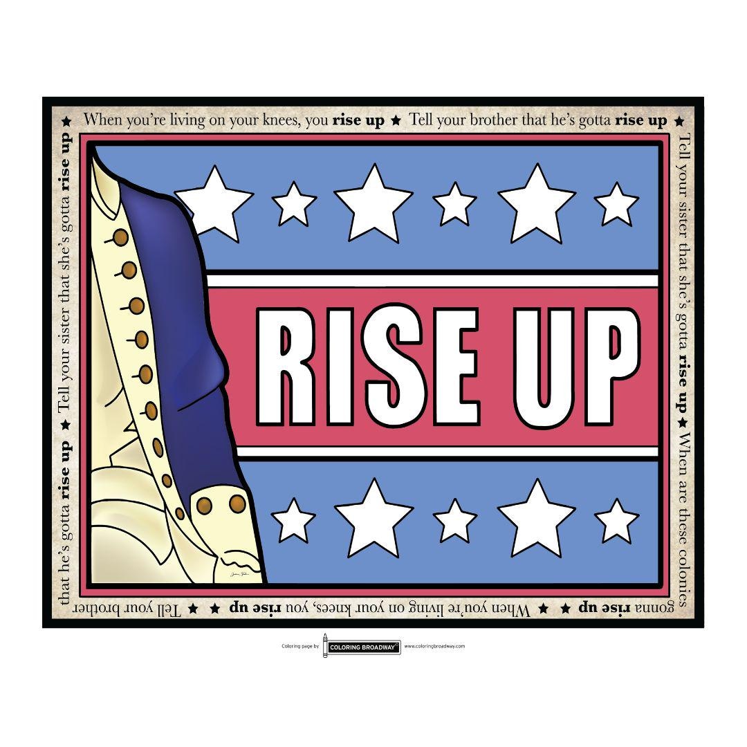 HAMILTON L Rise up L Art Print L Broadway Musical L Theatre Gift L Wall ...