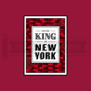 NEWSIES Fan Stickers | I'm the King of New York | Set of 1x, 5x, 10x | Perfect Broadway Musical Theatre Lovers Gift  |  Laptop, Water Bottle