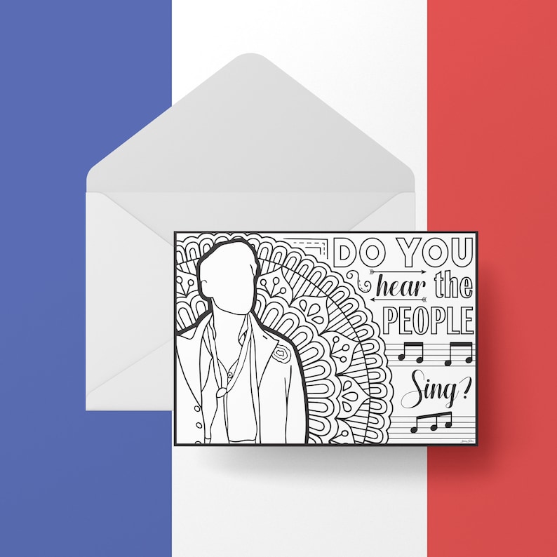 Les Miserables DIGITAL DOWNLOAD Coloring Set of 4 | Etsy