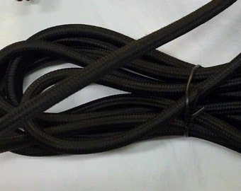 Retro decoration, Leuchtenkabel with socket E27 and light switch, fabric sheathed, vintage, decoration, black