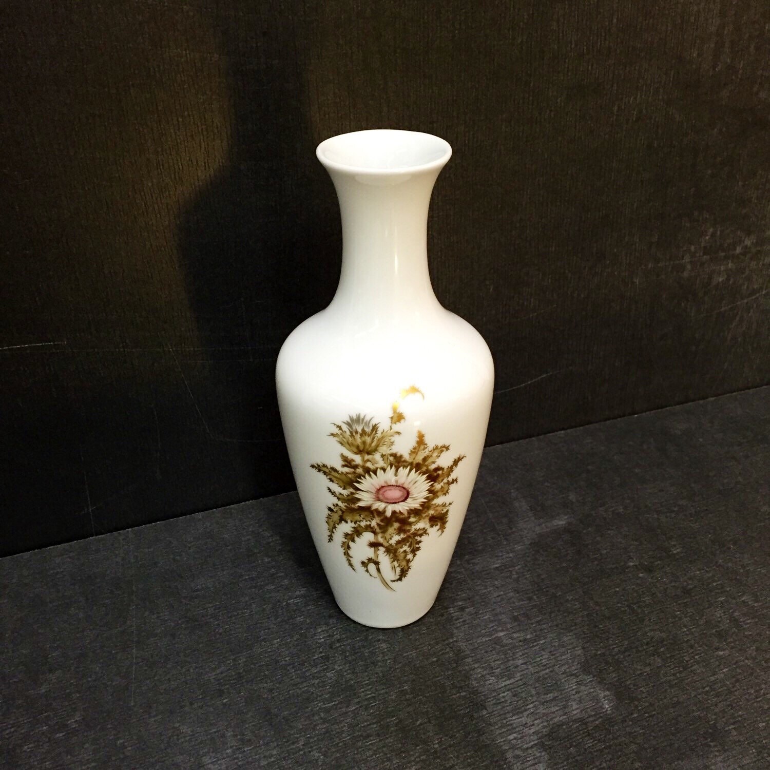 Vase von AK Kaiser Porzellan Motiv Silberdistel Etsy