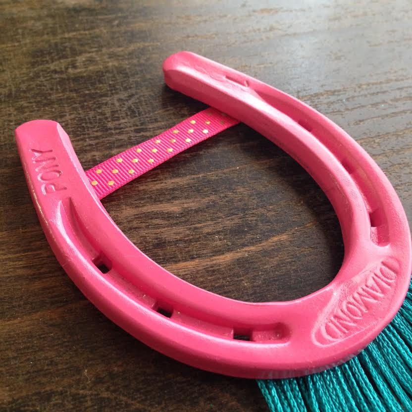 Lucky Horseshoe Pony Shoe Decorative Horseshoe Pink Pony Etsy