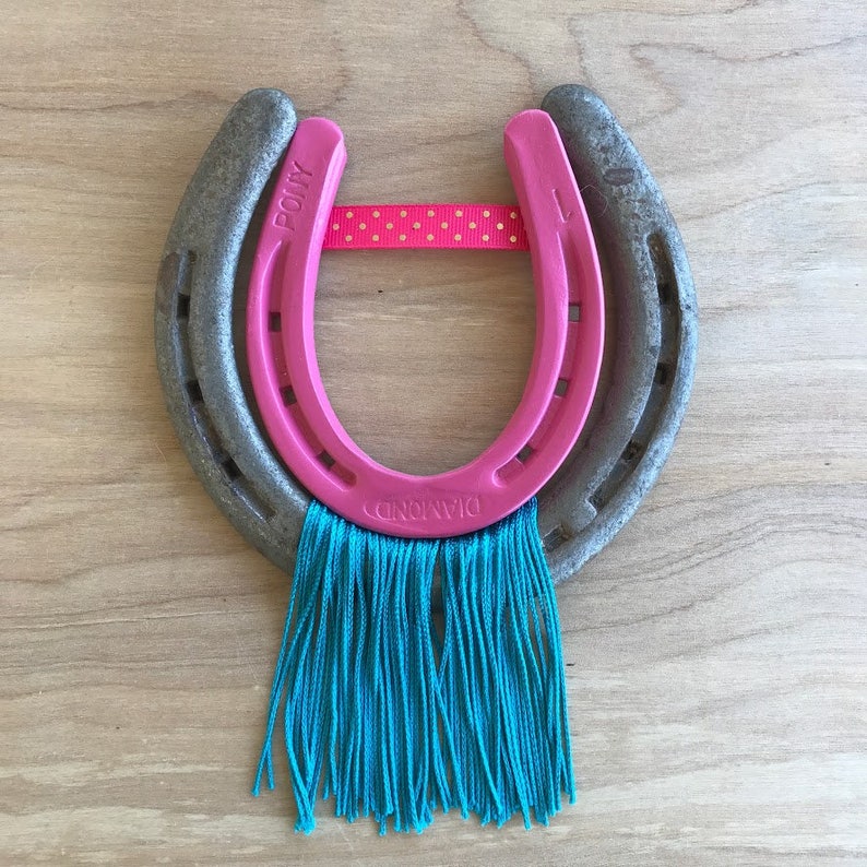 Lucky Horseshoe Pony Shoe Decorative Horseshoe Pink Pony Etsy