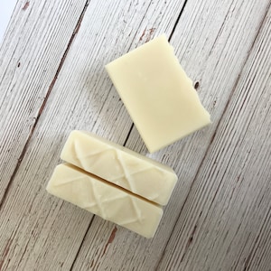 Unscented All Natural Soap | Sensitive Skin Cold Process Soap | Handmade Minimalist Bar for Sensitive Skin, Uncolored Fragrance Free