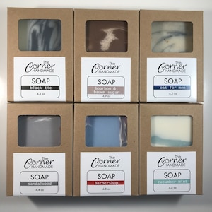 Handmade Soap Variety Pack: Pick 6 Scented Bars, Gift Set