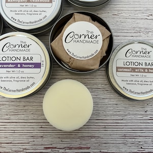 Lotion Bar Moisturizer with Beeswax and Shea Butter for Soothing Dry Skin, Moisturizing Lotion Stick, Massage Cream for Natural Skin Care