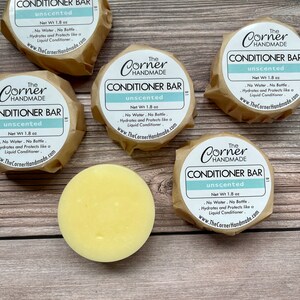 Conditioner Bar, Solid Conditioner for All Hair Types, Eco Friendly and Sustainable, Unscented for Natural Hair Care, No Bottle, No Water