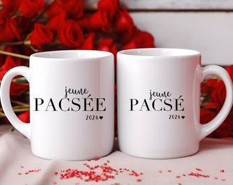 Mug couple Madame Monsieur personnalisé Pacs