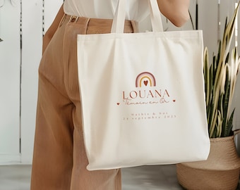 terracotta tote bag witness in Gold