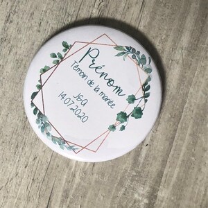 Lot personalized country wedding badge image 3