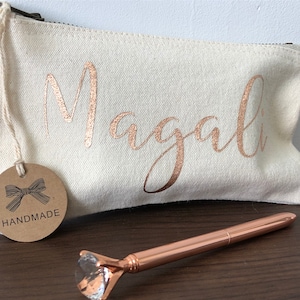 Roségoldenes Vornamen-Set