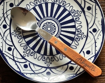 Engraved wooden spoon