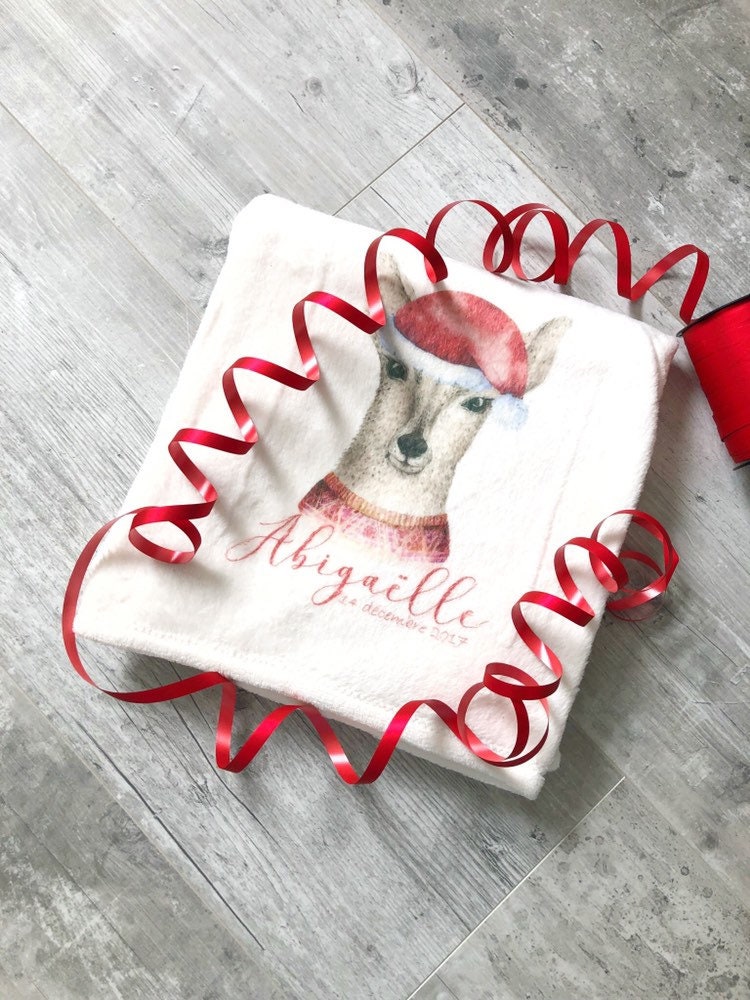 Couverture Bébé Personnalisée Noel