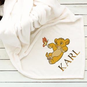 baby blanket simba first name