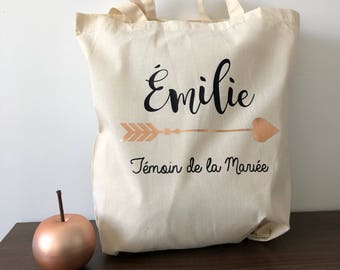 Tote bag Fleche Or Rose
