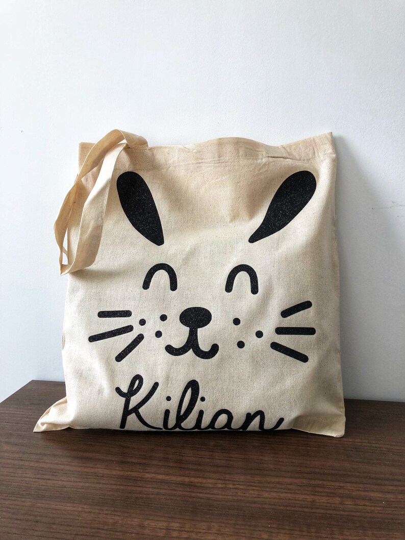 Tote bag rabbit child/'s name
