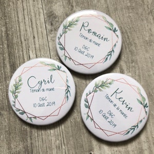 Lot personalized country wedding badge image 7