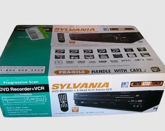 New Sylvania ZV450SL8 DVD/ VCR Combo Recorder