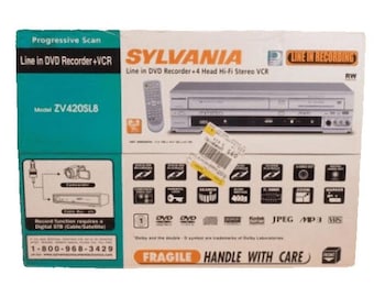New Sylvania ZV420SL8 DVD/ VCR Combo Recorder SEALED