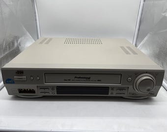 Restored JVC SR-TS1 Professional Super-VHS Stereo HiFi w/ Original Remote & A/V Cable