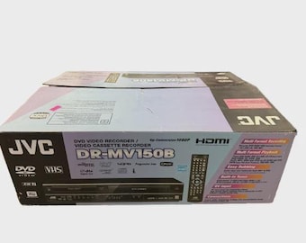 JVC DRMV150B DVD/VCR Combo Recorder w/ Ntsc & Atsc Tuners Original Accessories