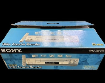 Restored Sony SLV-N700 Hi-Fi Stereo VCR VHS Player w/ Original Box, Remote, & A/V Cables