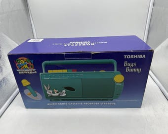 BRAND NEW Toshiba LT400BUG Bugs Bunny Looney Tunes Radio Cassette Recorder w/ Microphone RARE
