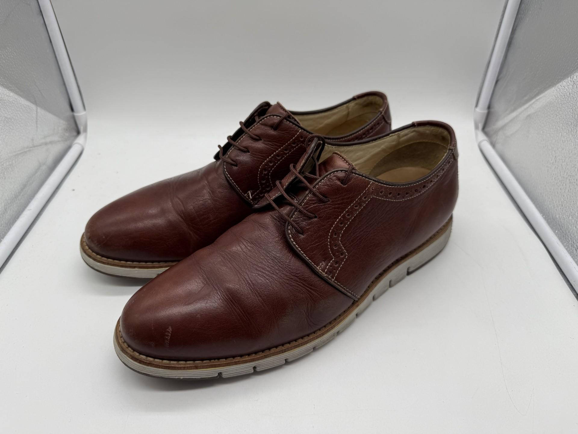 Johnston & Murphy Brown Leather Oxfords Johnston & Murphy Gibbons Cap Toe Mahogany Full Grain  main image 2