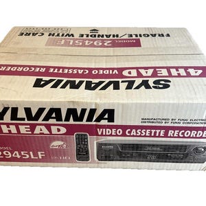 Brand New Sylvania 2945LF VCR - 4 Head Video Cassette Recorder - Sealed Rare