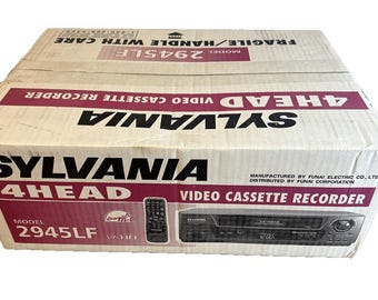 Brand New Sylvania 2945LF VCR - 4 Head Video Cassette Recorder - Sealed Rare