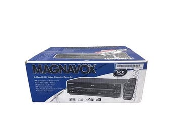 Brand New Magnavox VR601BMG HQ 4-Head VHS VCR