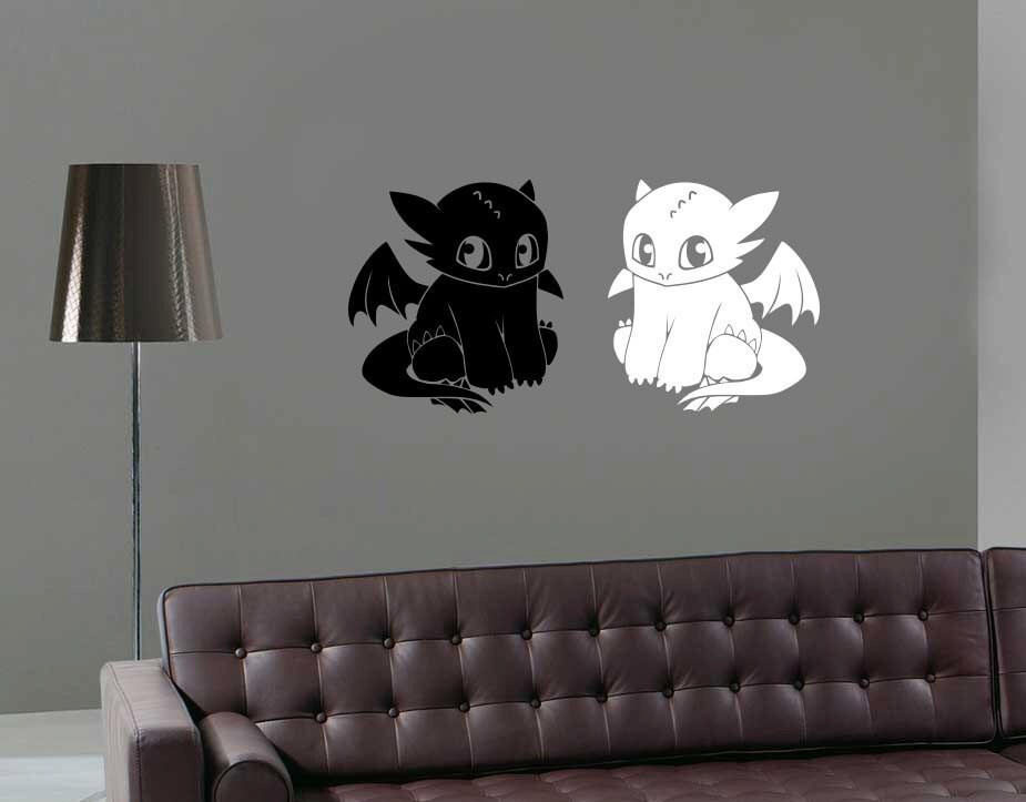 How to Train Your Dragon Wall Decal Toothless Wall Sticker Etsy