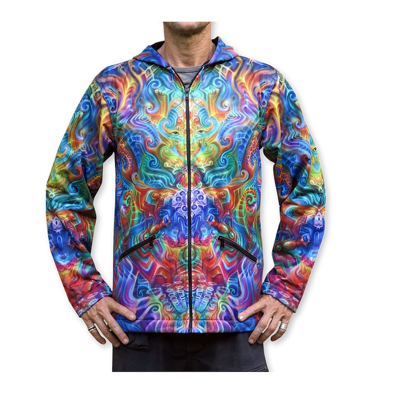 Holographic Psychedelic Men's Hoodie