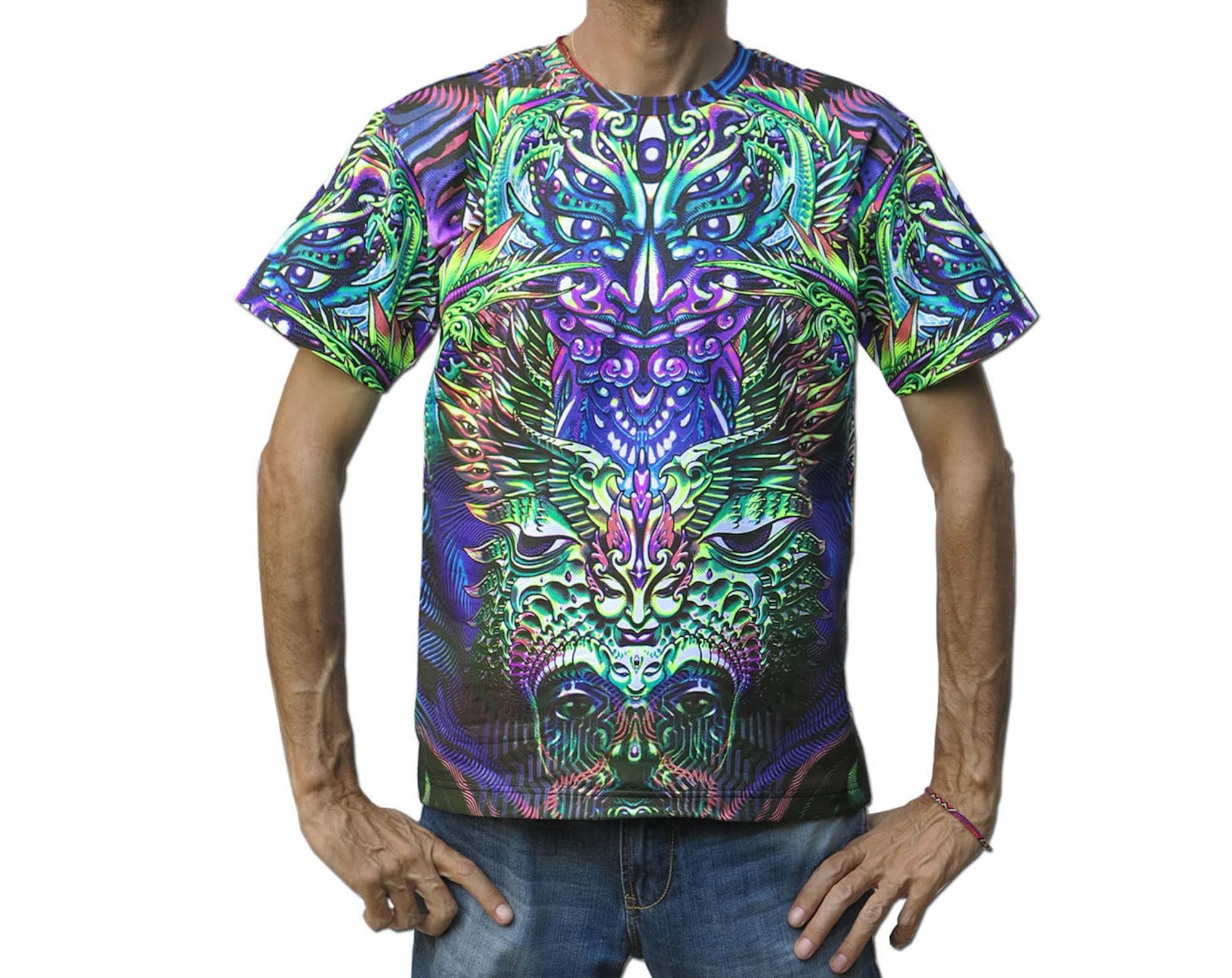 Discover Psychedelic AlphaBetamine Goa T shirt 3D