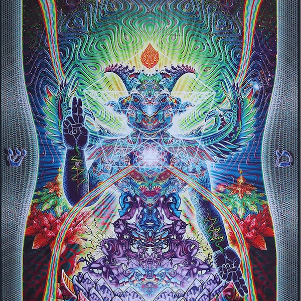 Psychedelic Tapestry - Etsy