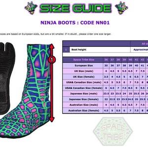 Tabi boots, Ninja boots Rainbow Fractal, Comfortable colorful ninja shoes. Vegan boots with flat sole. Japanese shoe, barefoot shoes image 6