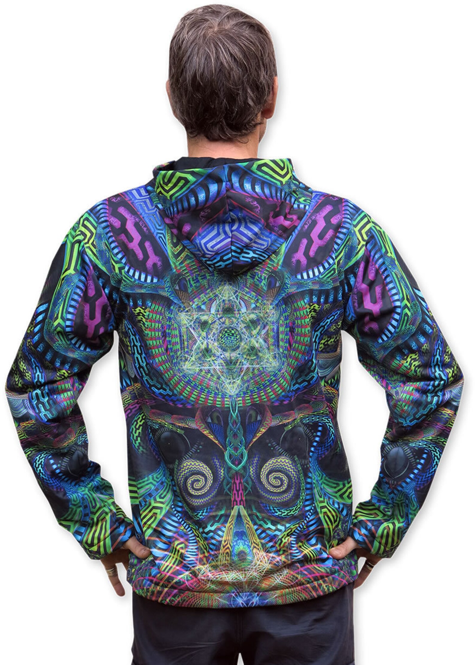 Animal Hippie Psychedelic Men's Hoodie