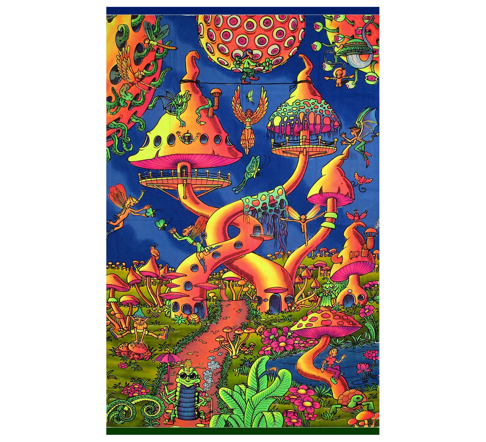 SPACE TRIBE スペーストライブ　バティック！希少！ SPACE TRIBE Batik mushrooman バティック サイケ