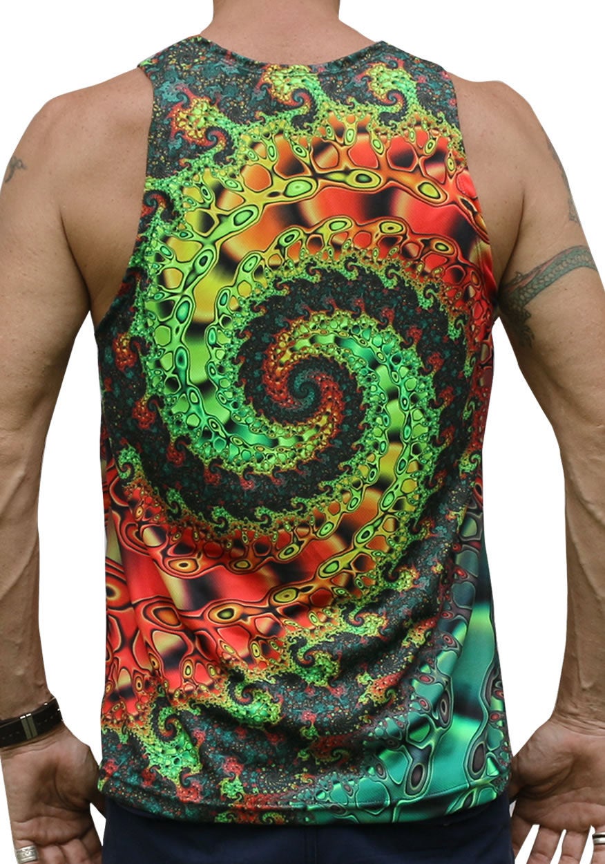 Psychedelic Tank 'whirlpool Fractal'. Trippy Tank Top - Etsy