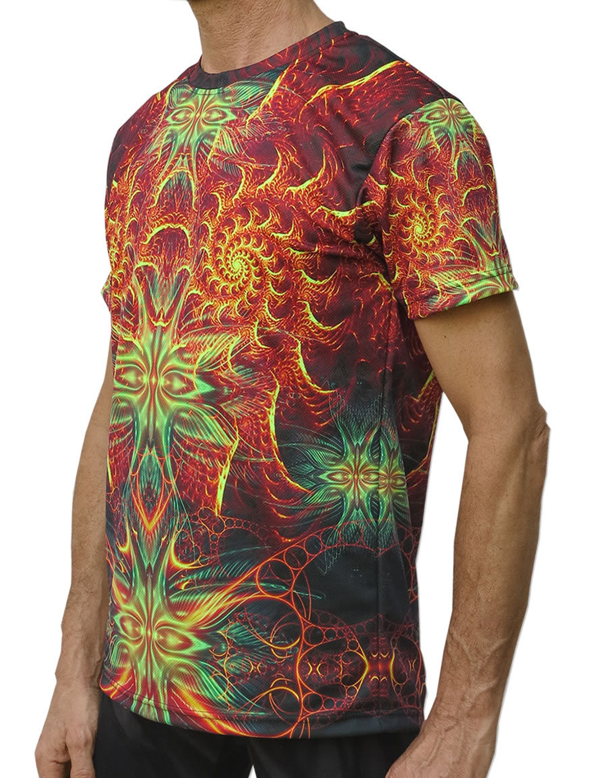 Trippy UV Divine Seraphim Psychedelic T-shirt 3D