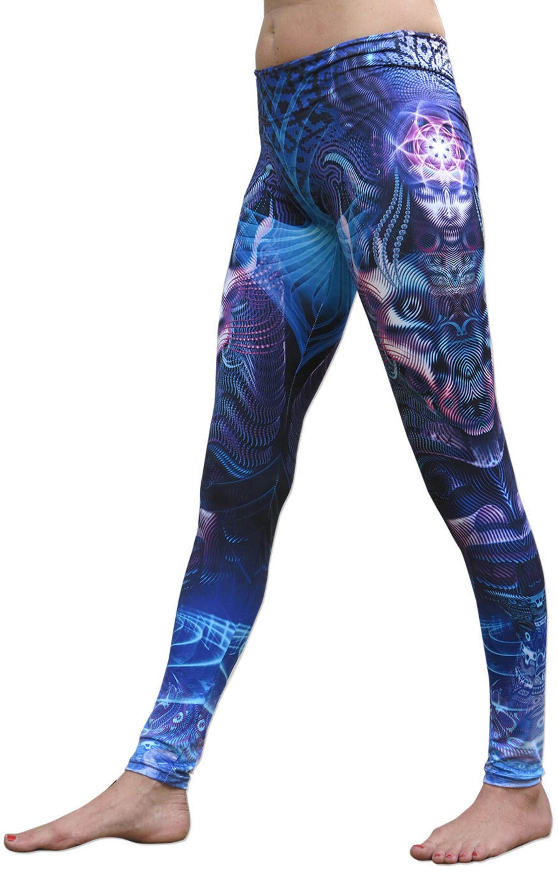 Psychedelic Geometric Print Women's Leggings