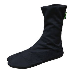 Comodi stivali tabi. Stivali vegani con suola piatta. Stivali ninja neri, scarpe ninja nere. Scarpa giapponese Jikatabe, scarpe a piedi nudi immagine 1