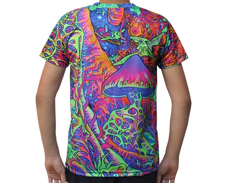 psychedelic checkered shirt