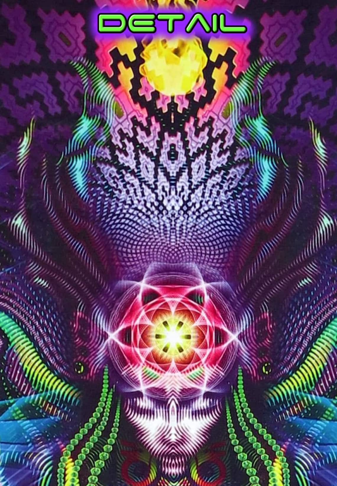 Trippy Wall Hanging Psychedelic Tapestry 'full Etsy