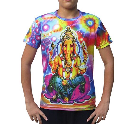 T-shirt psichedeliche 'Psy Ganesha'. Trippy T-shirt | Etsy Italia