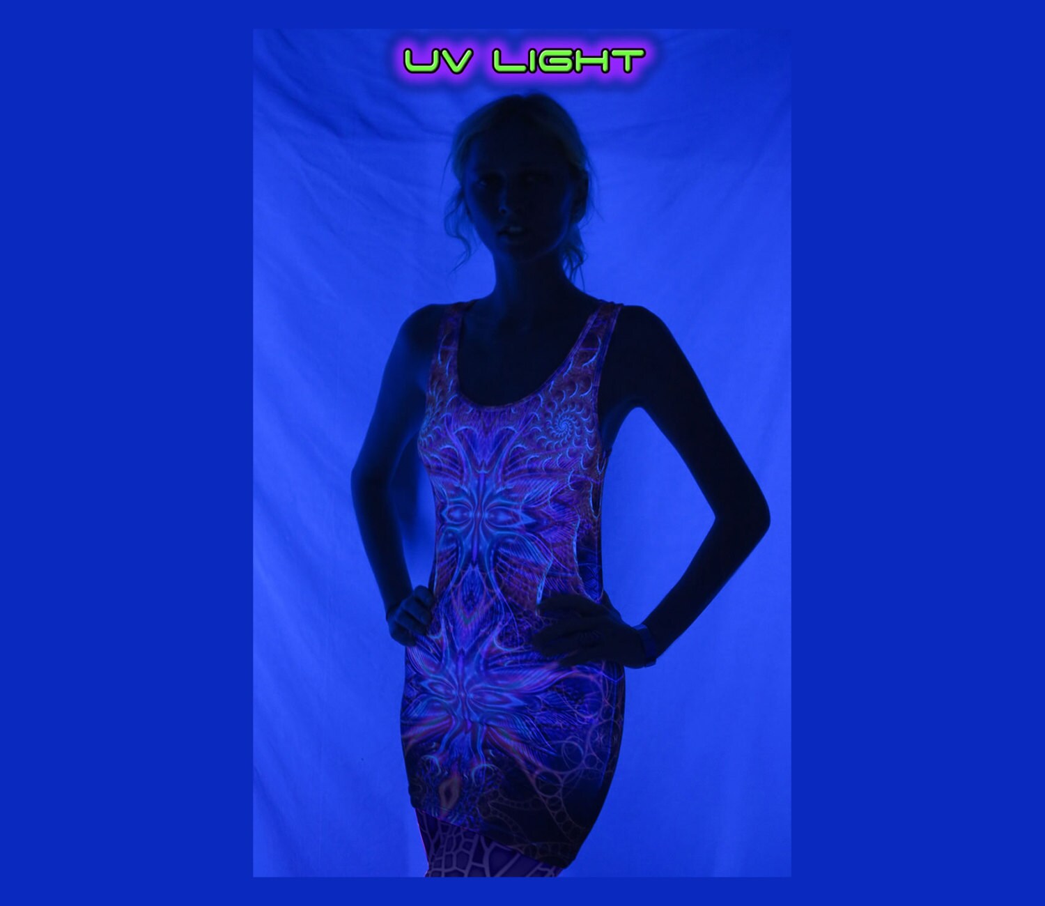 Psychedelic top / mini dress 'Devine Seraphim'. Trippy | Etsy