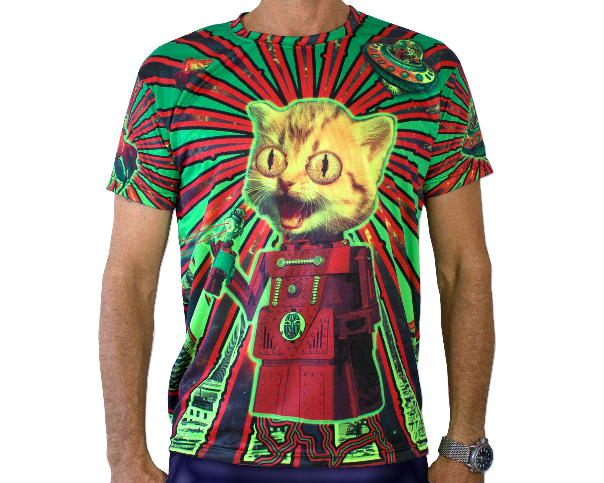 Discover Psychedelic Amazing Tales UV Trippy T shirt 3D